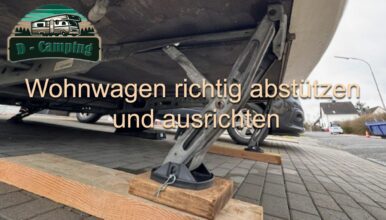 Wohnwagen abstützen und richtig ausrichten Wohnwagen abstützen und richtig ausrichten