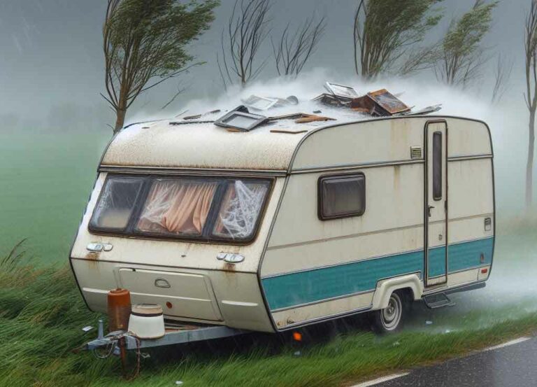 Wunderschone Hagelschaden Am Wohnwagen Fotos