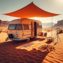 Wohnwagen Sonnensegel, praktische Erweiterung als Schattenspender