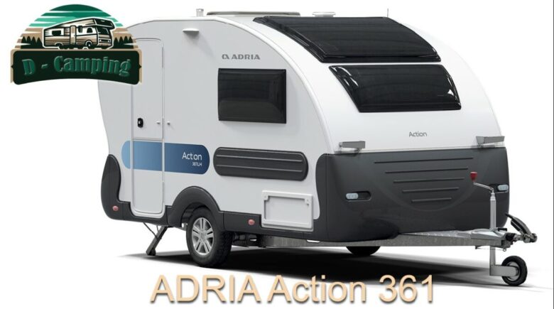 ADRIA Action 361 kleiner Wohnwagen mit WC und Dusche