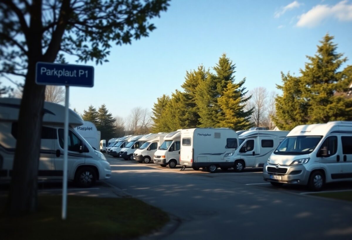 Wohnmobilstellplatz Binz am Parkplatz P1