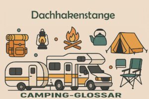 Begriffserklärungen: Dachhakenstange zum Dach des Vorzelts stabilisieren